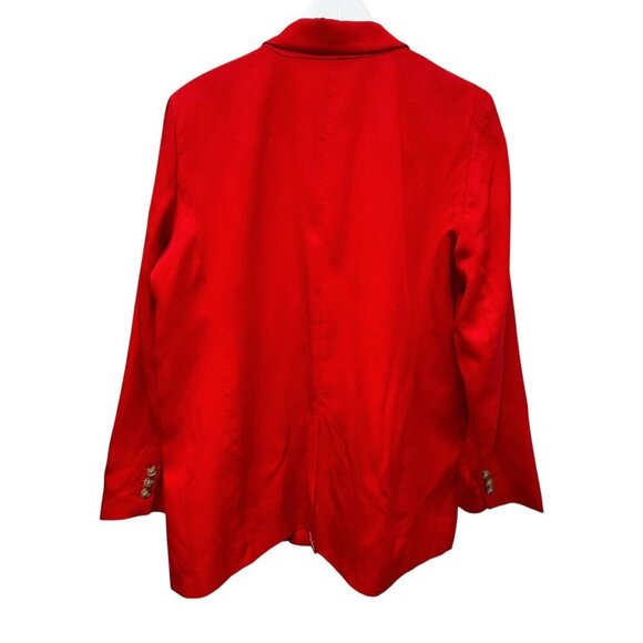 NEW Loft Red Blazer Size 14 Womens Classic Jacket Preppy Classic Holiday - Picture 6 of 12